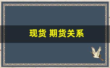 现货 期货关系(现货 期货关系图)_https://www.dcjwmf.com_中金所_第1张